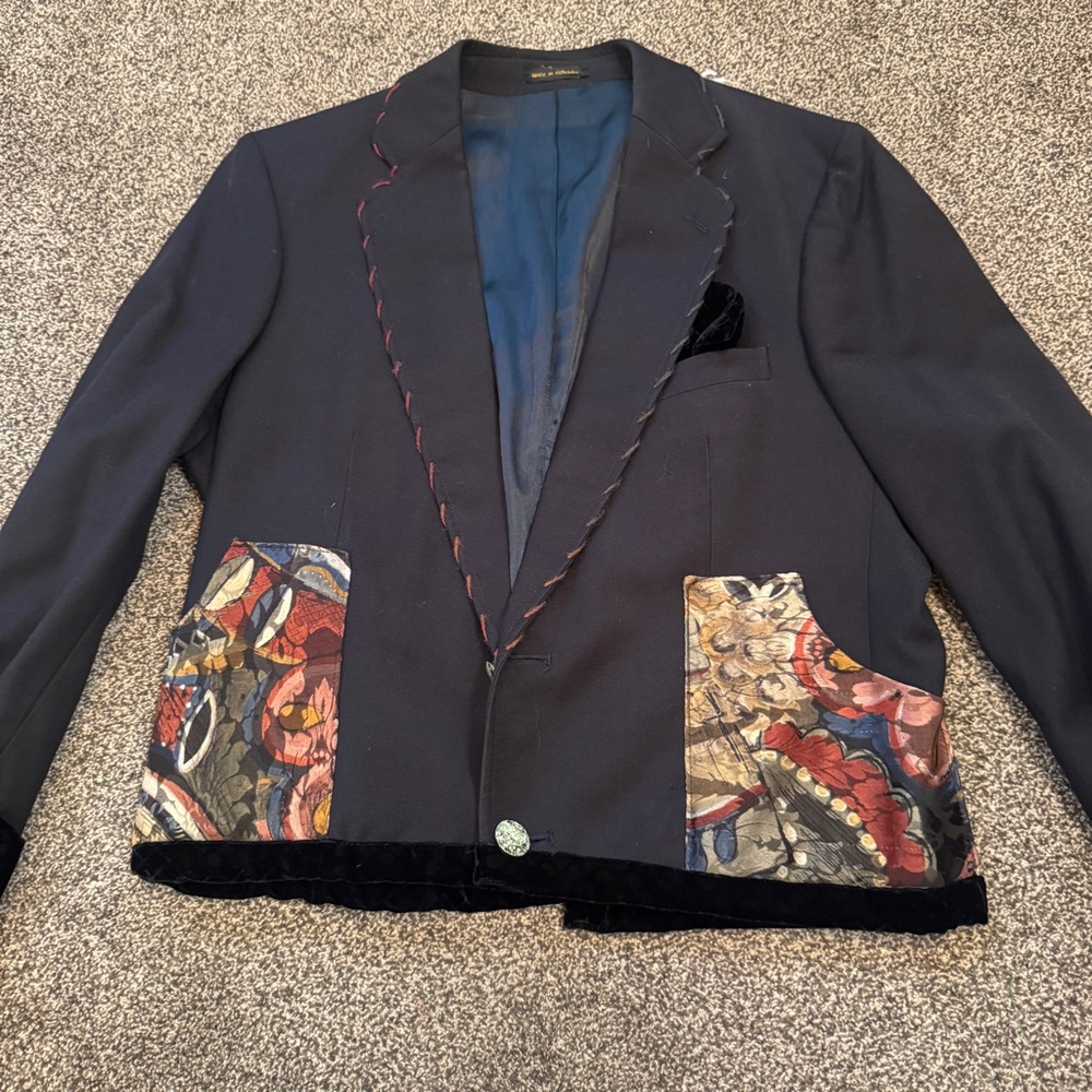 Bellamin Hungary 100% Wool Patchwork Tapestry Vel… - image 8